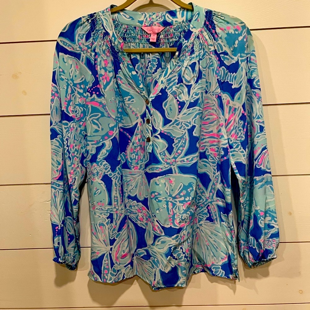 Lilly Pulitzer Elsa Silk Top